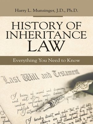 cover image of History of Inheritance Law